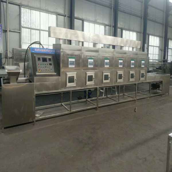 微波隧道式新品虾干微波干燥杀菌设备