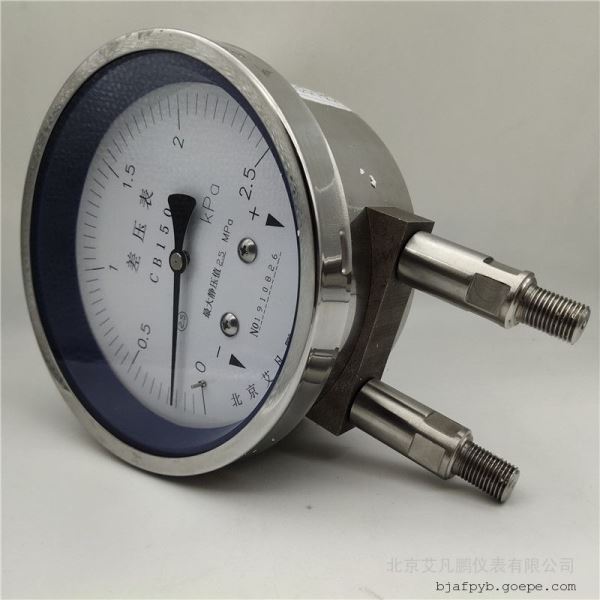 仪表不锈钢差压表可定制尺寸量程