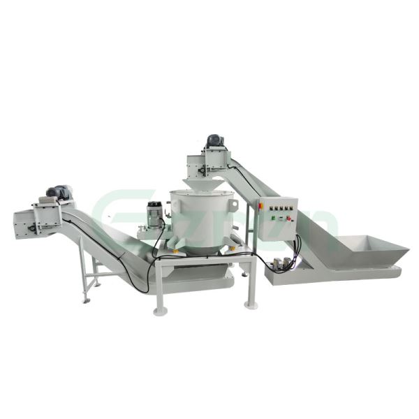 金属屑甩干机输送系统铝屑脱油机提升输送设备