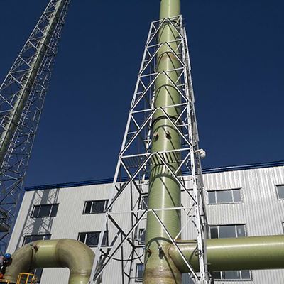 玻璃钢脱硫烟囱管道门达