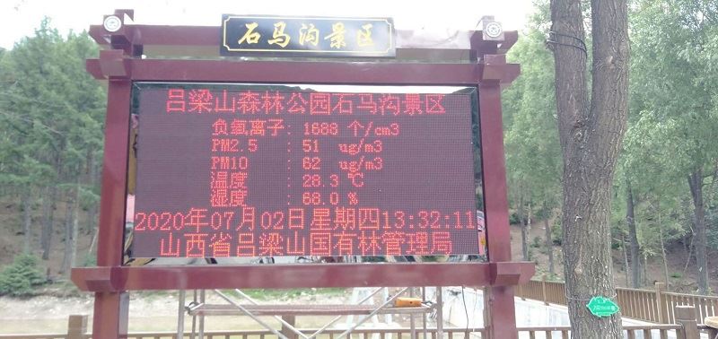 负氧离子在线监测系统森林公园负氧离子检测仪