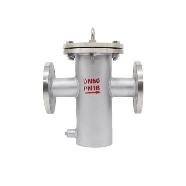 碳钢不锈钢直通篮式过滤器桶式平底兰式提篮快开