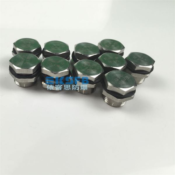 不锈钢防爆堵头带锁母密封圈