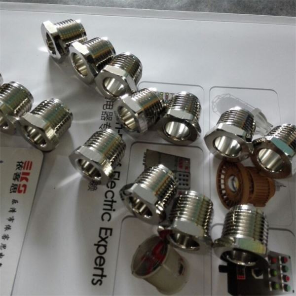 黄铜镀镍防爆压紧螺母防爆并帽锁扣