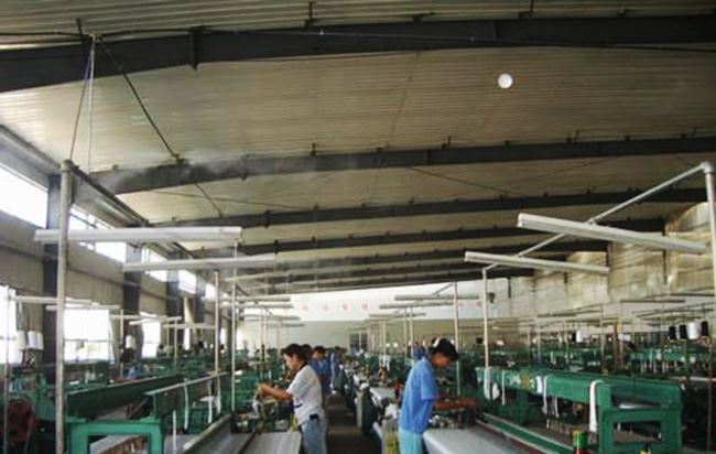 纺织厂降尘环保设备自动雾化降尘