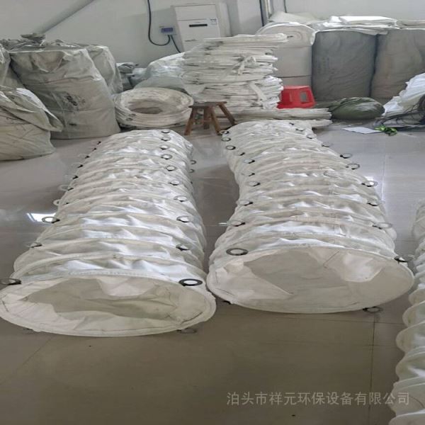 水泥散装机布袋下料口耐磨伸缩帆布袋定制