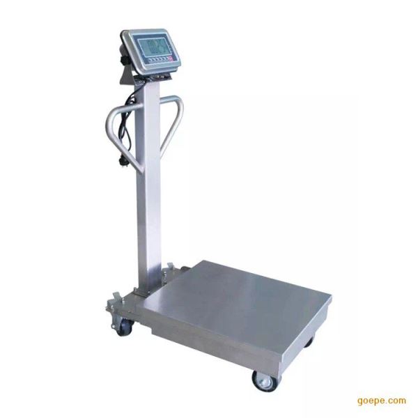 带滚轮移动式电子台秤