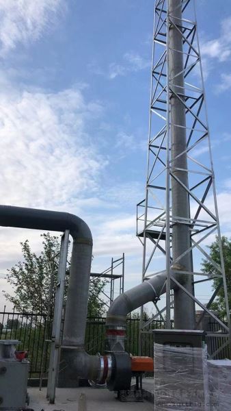 玻璃钢烟囱及检测平台拾屯