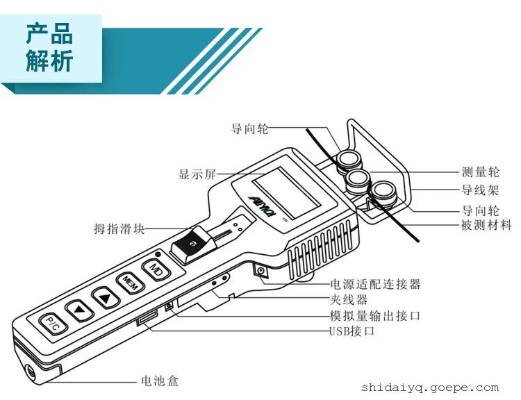 手持式线材张力计